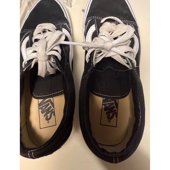 Vans Old Skool Black White Suede Canvas Skate Shoes Men 8.5 - Picture 9 of 9